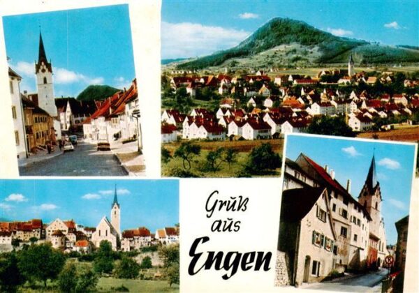 Engen Hegau Kirche Panorama Gasse