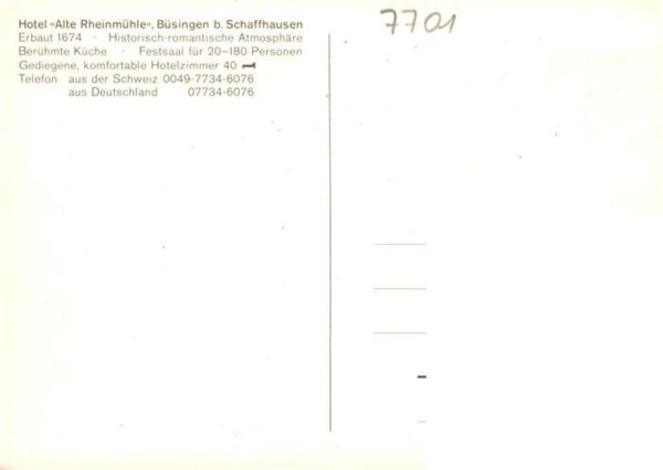 Buesingen Hochrhein BW Hotel Alte Rheinmuehle Gastraum – Bild 2