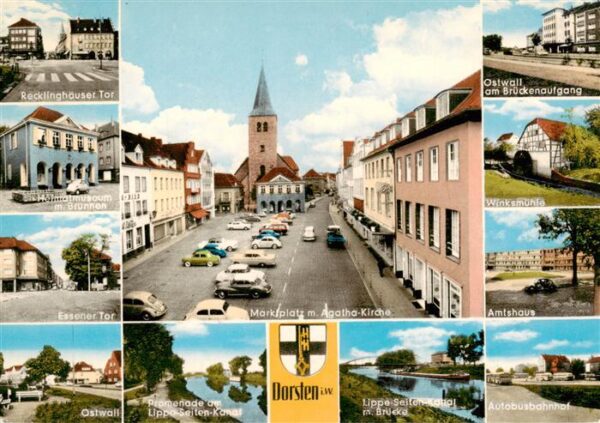 Dorsten Strassenpartien Heimatmuseum Tor Ostwall Marktplatz Kirche Promenade Lip