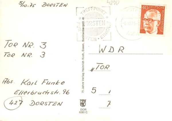 Dorsten Strassenpartien Heimatmuseum Tor Ostwall Marktplatz Kirche Promenade Lip – Bild 2