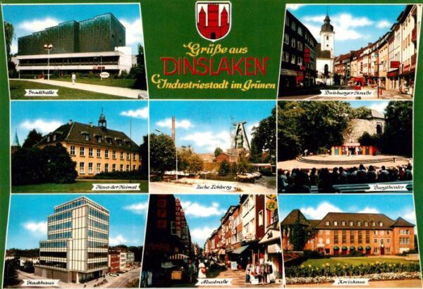 Dinslaken Stadthalle Haus der Heimat Stadthaus Zeche Fussgaengerzone Burgtheater