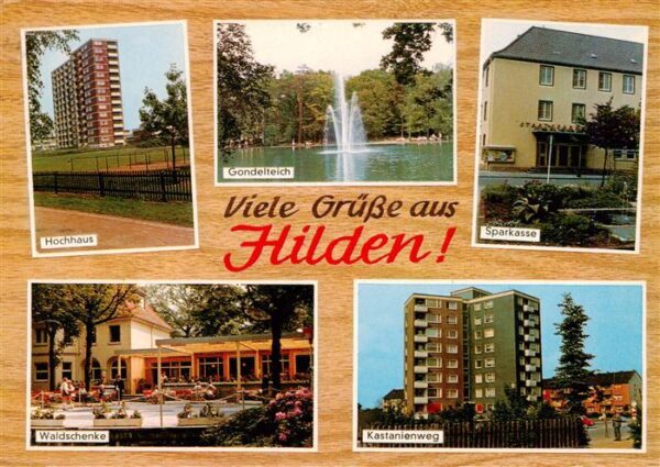 Hilden  Mettmann Hochhaus Goldenteich Sparkasse Waldschenke Kastanienweg