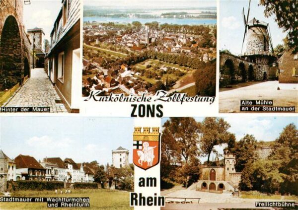 Zons Stadtmauer Wachttuermchen Rheinturm Kurkoelnische Zollfestung Alte Muehle F