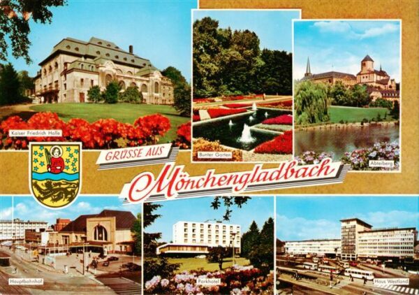 Moenchengladbach Kaiser-Friedrich-Halle Bunter Garten Abteiberg Bahnhof Parkhote