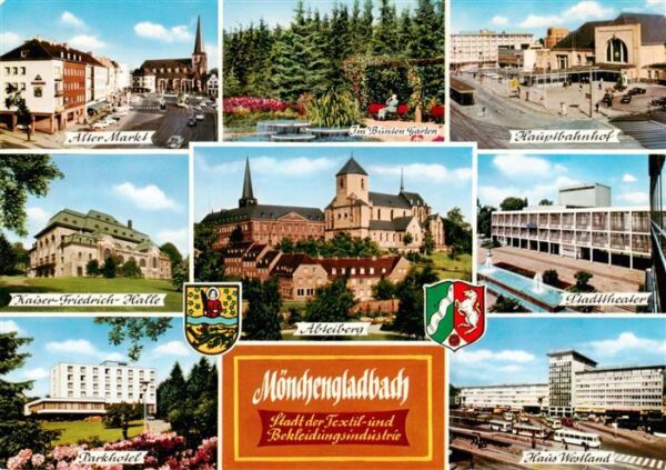 Moenchengladbach Alter Markt Bunter Garten Bahnhof Kaiser-Friedrich-Halle Abteib