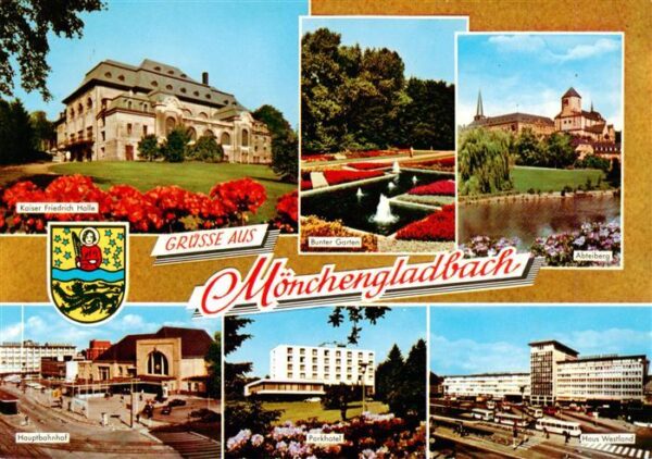 Moenchengladbach Kaiser Friedrich Halle Bunter Garten Abteiberg Hauptbahnhof Par