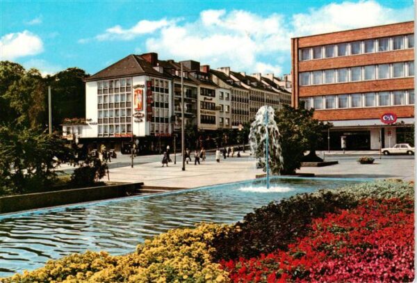 Moenchengladbach Partie am Stadttheater Wasserspiele