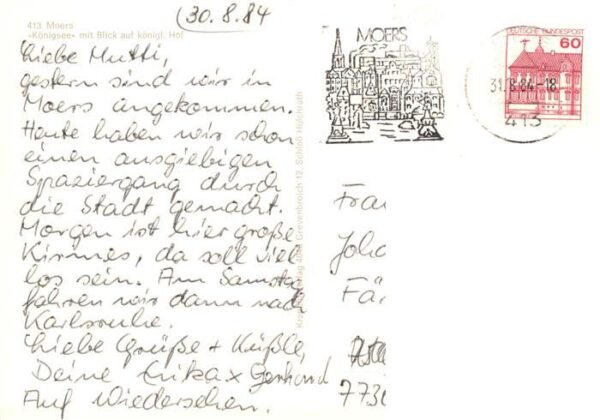 Moers Moers NRW Koenigsee mit Blick auf koeniglichen Hof – Bild 2