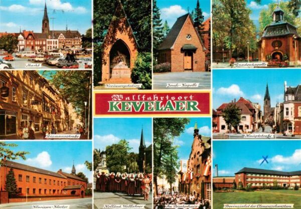 Kevelaer Markt Kreuzwegstation Kapellen Hauptstrasse Kloster Wallfahrer Priester