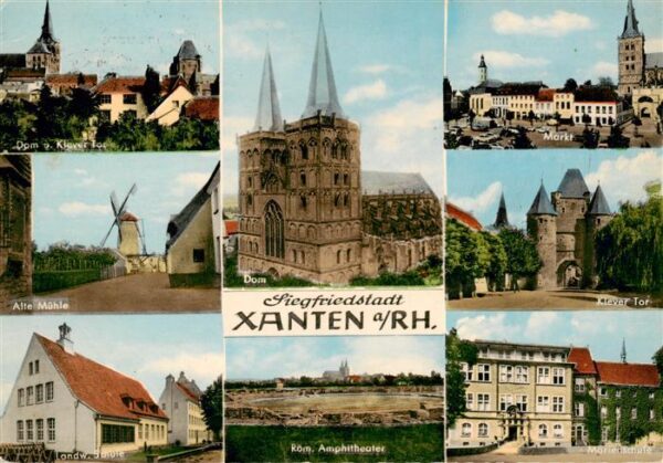 Xanten Dom Muehle Schule Roemisches Amphitheater Markt Klever Tor