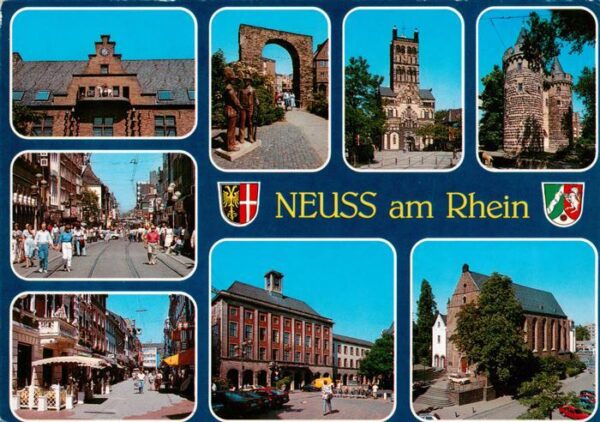 Neuss Motive Stadtzentrum Tor Kirche Denkmal