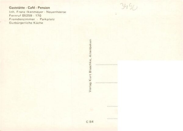 Neuenheerse Café Ikenmeyer Gastraum Schloss Park – Bild 2