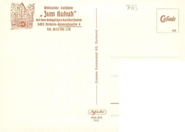 Himmighausen Nieheim NRW Altdeutsche Gaststaette Zum Kukuk – Bild 2