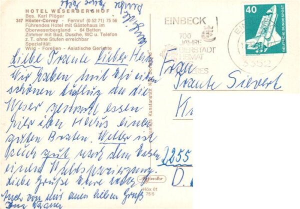 Corvey Hoexter Weser Hotel Weserberghof – Bild 2
