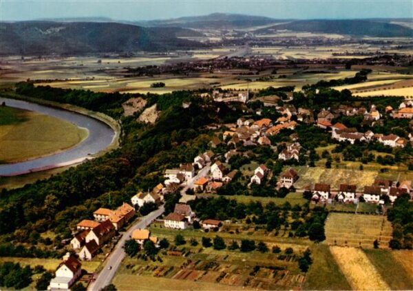 Fuerstenberg  Weser Fliegeraufnahme
