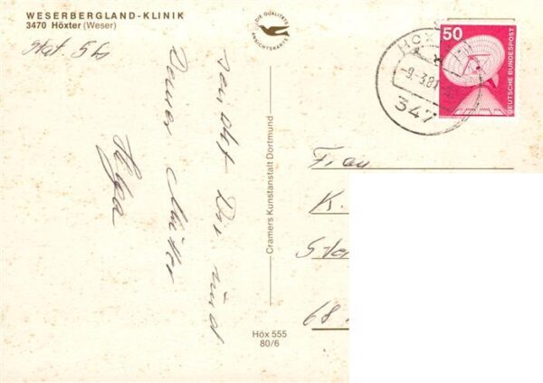 Hoexter Weser Weserbergland-Klinik Luftaufnahme Rathaus Freibad Kloster Corvey F – Bild 2