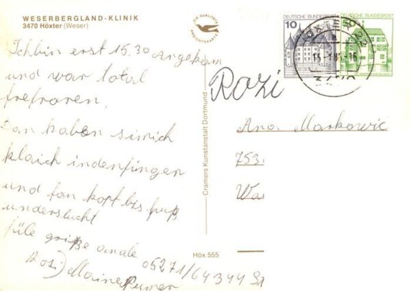 Hoexter Weser Weserbergland-Klinik Luftaufnahme Rathaus Freibad Kloster Corvey F – Bild 2