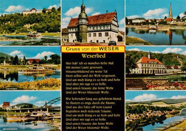 Holzminden Weser Niedersachsen und Umgebung Weserlied