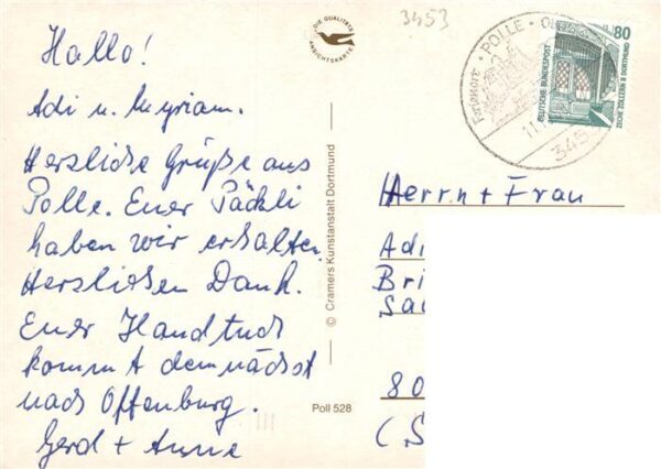 Polle Oberweser Burgruine Dampfer Anleger Jugendherberge Haus des Gastes Altes B – Bild 2