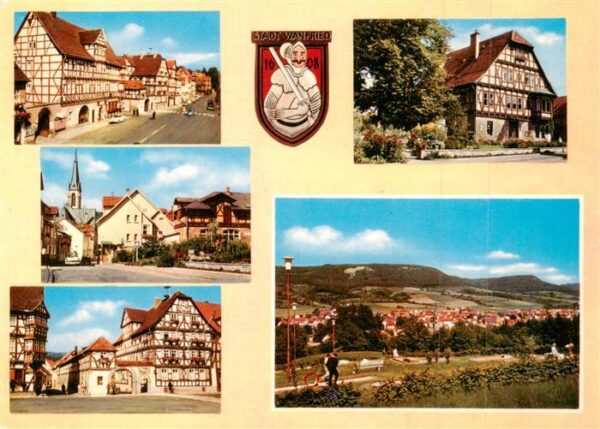Wanfried Ortsansichten Fachwerkhaeuser Panorama