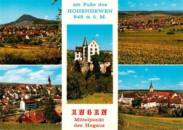 Engen Hegau Panorama Ortsansicht mit Kirche