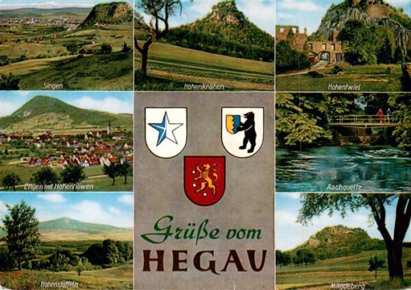 Singen Hohentwiel und Umgebung Aachquelle Hohenstauffen Maegdeberg Wappen