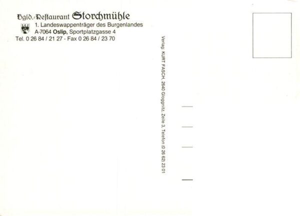 Oslip Burgenland AT Restaurant Storchmuehle Hausmusik Storch – Bild 2