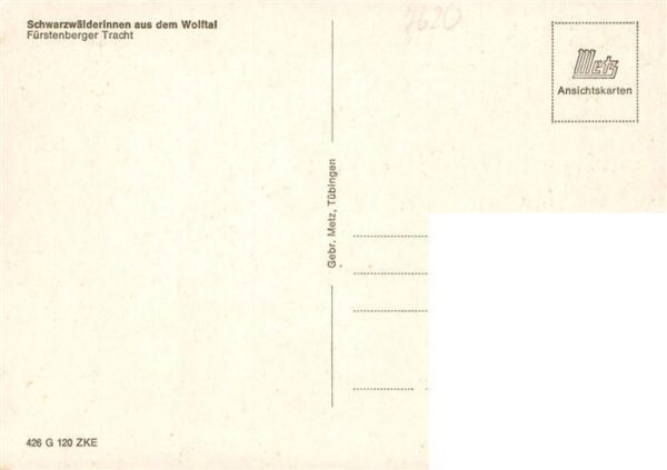 Fuerstenberg Huefingen Schwarzwaelderinnen aus dem Wolftal Fuerstenberger Tracht – Bild 2
