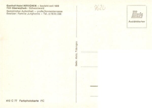 Oberwolfach Gasthof Hotel Hirschen Gastraum – Bild 2