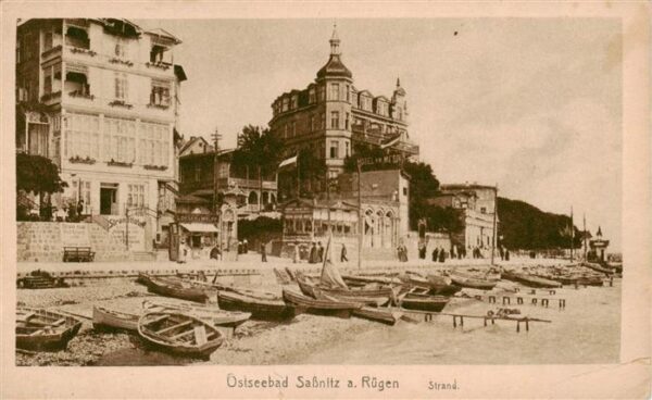 Sassnitz Ostseebad Ruegen Strandpartie