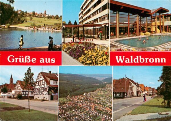 Waldbronn Albtal Thermalbad Fliegeraufnahme Fachwerkhaeuser Strassenpartie