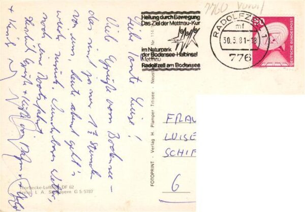 Bodman-Ludwigshafen Bodensee Fliegeraufnahmen Burgruine Kirche – Bild 2