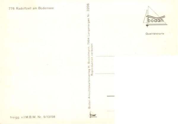 Radolfzell Bodensee Fliegeraufnahme mit Halbinsel Mettnau Kirche Park Teich Stra – Bild 2