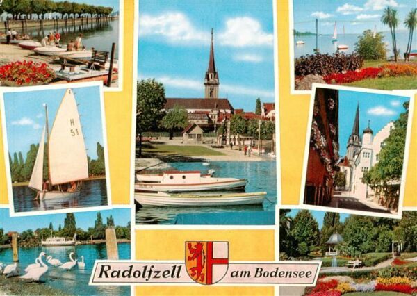 Radolfzell Bodensee Bootsliegeplatz Kirche Strand Schwanenteich Ortspartie Park