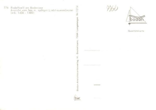 Radolfzell Bodensee Blick vom See mit Liebfrauenmuenster – Bild 2