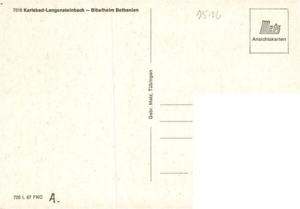 Langensteinbach Karlsbad Karlsruhe BW Bibelheim Bethanien – Bild 2