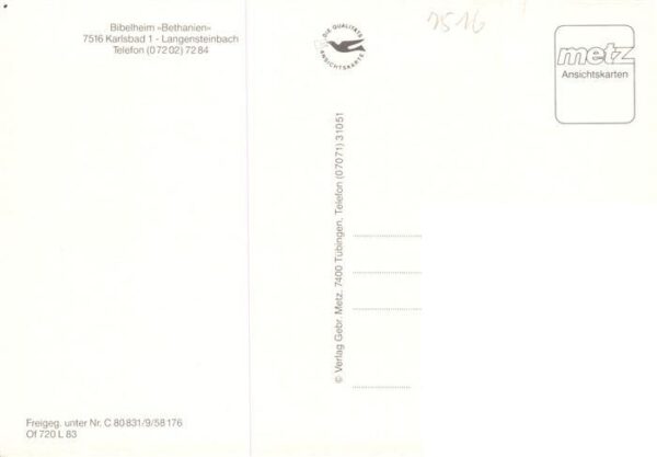 Langensteinbach Karlsbad Karlsruhe BW Bibelheim Bethanien – Bild 2