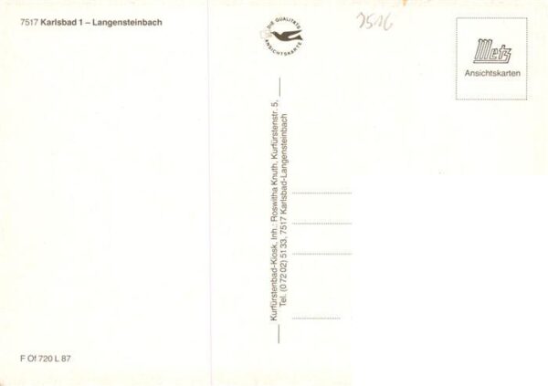 Langensteinbach Karlsbad Karlsruhe BW Burgruine Panorama Bibelheim Bethanien Fac – Bild 2