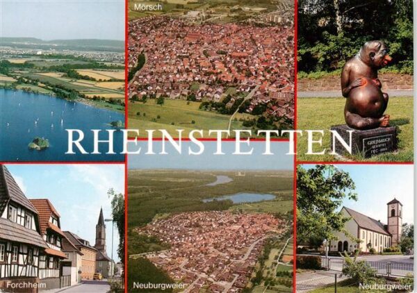 Rheinstetten Fliegeraufnahmen Griesbauch Skulptur Forchheim Neuburgweier Kirche