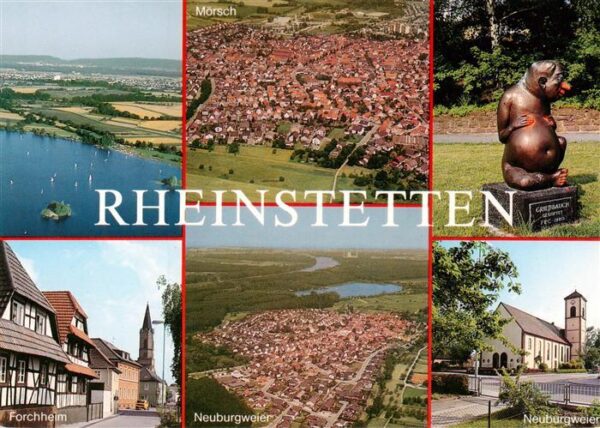 Rheinstetten Fliegeraufnahmen Griesbauch Skulptur Forchheim Neuburgweier Kirche