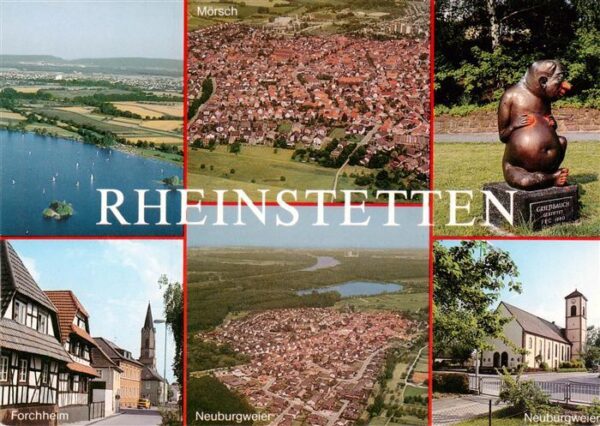Rheinstetten Fliegeraufnahmen Griesbauch Skulptur Forchheim Neuburgweier Kirche