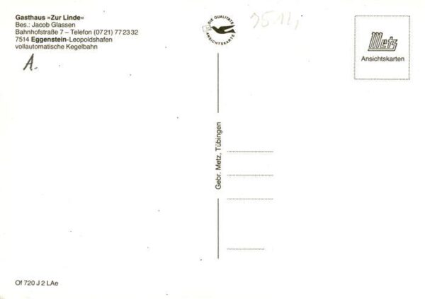 Leopoldshafen Eggenstein-Leopoldshafen Gasthaus Zur Linde Gastraum – Bild 2