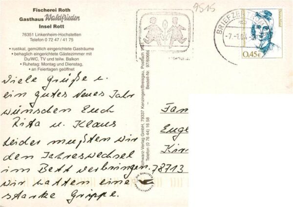 Hochstetten Linkenheim-Hochstetten Gasthaus Waldfrieden Insel Rott Gastraeume Go – Bild 2