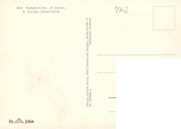 St Georgen  Schwarzwald Kath Stadtpfarrkirche St Georg – Bild 2