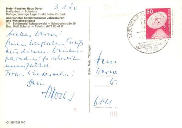 Schoenwald Schwarzwald Hotel Pension Haus Dorer – Bild 2