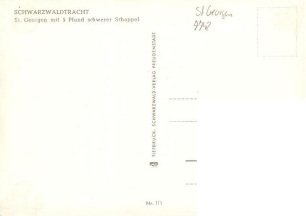 St Georgen  Schwarzwald Schwarzwaldtracht mit 5 Pfund schwerer Schappel – Bild 2
