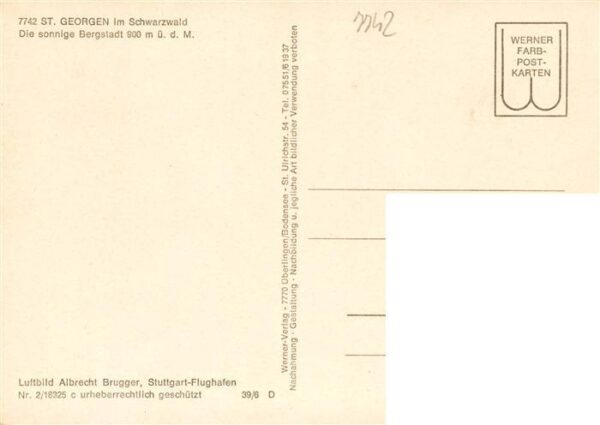 St Georgen  Schwarzwald Fliegeraufnahme – Bild 2