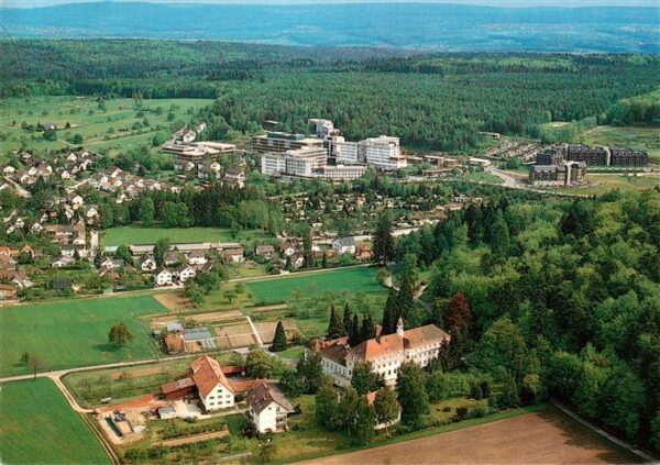 Langensteinbach Karlsbad Karlsruhe BW Fliegeraufnahme mit Bibelheim Bethanien