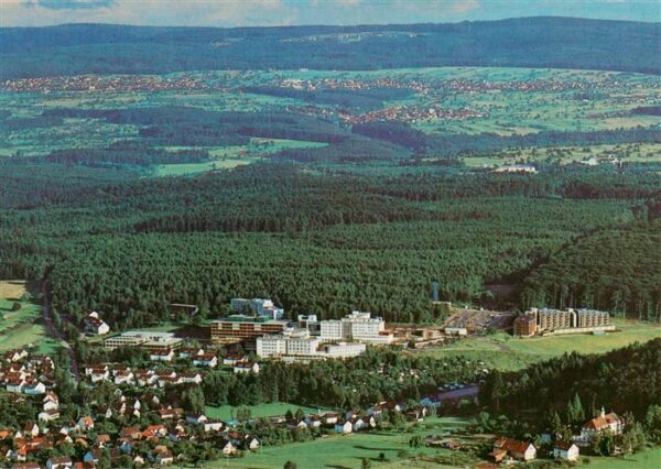 Langensteinbach Karlsbad Karlsruhe BW Fliegeraufnahme mit Suedwestdeutsches Reha