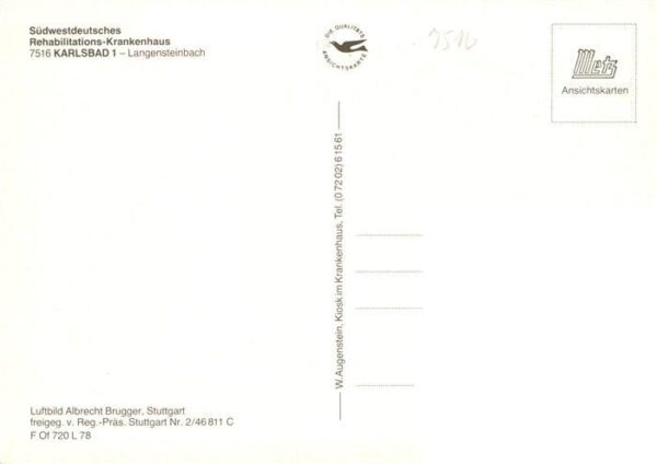 Langensteinbach Karlsbad Karlsruhe BW Fliegeraufnahme mit Suedwestdeutsches Reha – Bild 2
